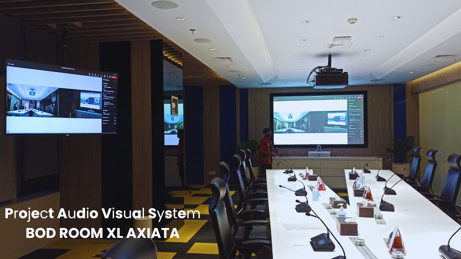 Project Audio Visual System BOD ROOM XL AXIATA
